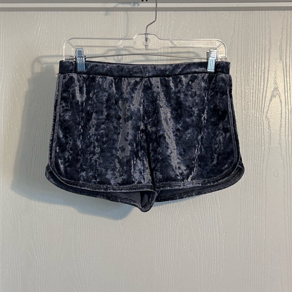 Bear Dance | Velvet Charcoal Women's Athletic Shorts | Size Large